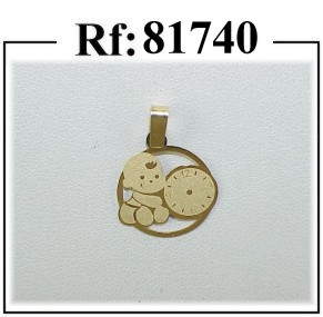 colgante bebe reloj